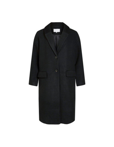 Abrigo Vila Clothes Vialanis gris para mujer.
